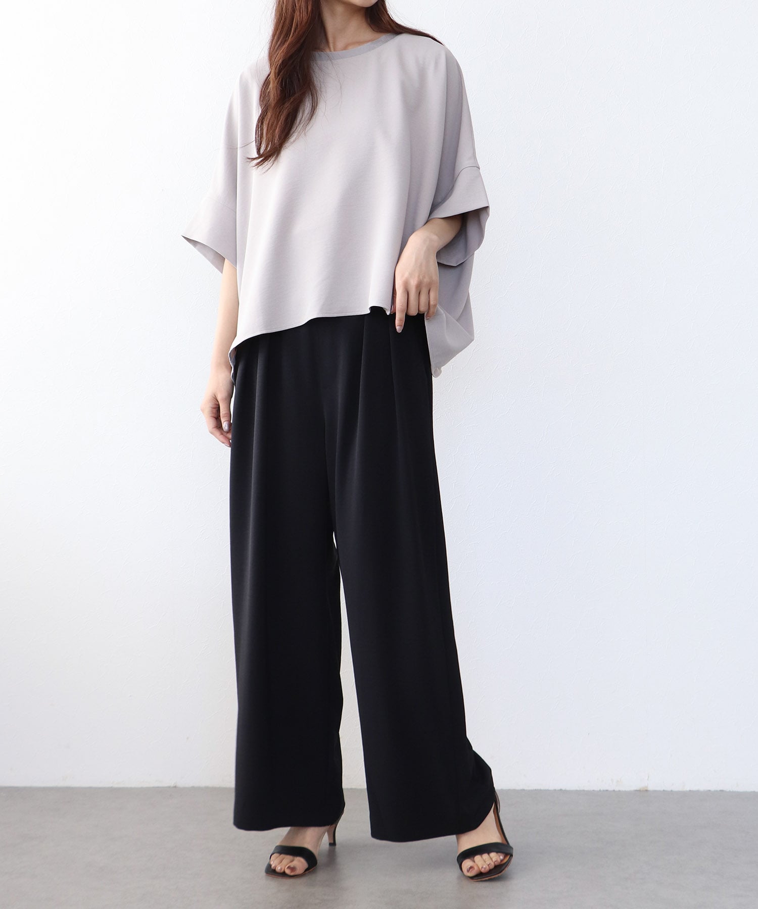 ハイストレッチカルゼワッシャーブラウス